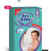 Підгузники Evu Baby 4, упаковка 64 шт