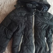 Теплая фирменная куртка мальчику 7-10 лет