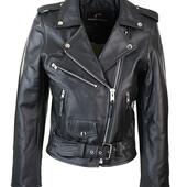 Классическая женская кожаная мотоциклетная куртка Pro Speed ​​Brando