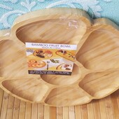 Минажница бамбуковая 30 см | Менажниця | Посуд для сирів| Посуда из дерева