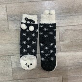 ☘Лот 1 пара☘ Теплі шкарпетки-тапочки від Tchibo(Німеччина), розміри: 35-38