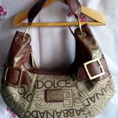 Dolce & Gabbana сумочка натур.шкіра+ плотний текстиль.
