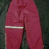 Непромокаемые штаны с утепление, на 3-4г./на 92-100см
