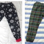две пары в лоте/ пижамные, домашние штаны, на 5-6л./на 110-116см, хлопок