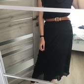 Идеальное чёрное макси платье , шикарная спинка