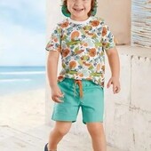 Германия! Летний набор: футболка для мальчика, шорты для мальчика и кепка! 98/104!