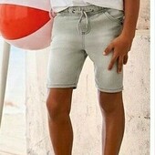 Германия! Лёгкие джинсовые шорты для мальчика, Бермуды! 134 рост!