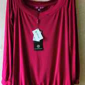 Блуза или туника вискозная малинового цвета на 50-54 р.р. mаt. греция