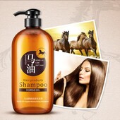 ! Оригинал ! Увлажняющий шампунь с лошадиным жиром Bioaqua horse oil supple moisturizing shampoo