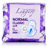 Прокладки женские гигиенические Lingery Classic Normal Soft 9 шт. в упаковке