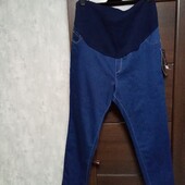 Фирменные новые коттоновые джинсы-стрейч для беременных и.22-26..