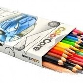 Карандаши цветные Marco "ColorCore" 24 цвета +1 графитный Hв