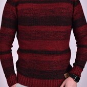 Мужской свитер машинная вязка-Турция.