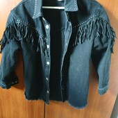 Джинсовая куртка-ковбойка Zara 122 рост полномерка