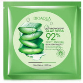 Тканевая увлажняющая маска для лица Aloe Vera 92% bioaqua 30 мл