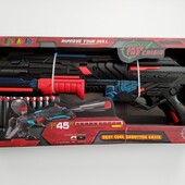Іграшкова зброя бластера 10 - зарядний з підсвіткою та м'якими патронами