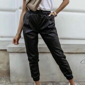 женские стильные брюки джоггеры на флисе fashion