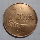 Монета Норвегії 20 крон 1995