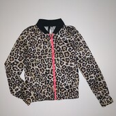Леопардовый бомбер на подростка, без бирки