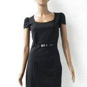 Стильне чорне коротке плаття 42-46 розміри (36-40 євророзміри).