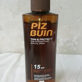 Защитное масло для быстрого загара Piz buin Tan&protect Tan .Новое