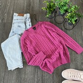 ❄️ Базовий светр в кольорі фуксія сіміші альпаки ! Дуже теплий