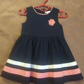 Нарядное платье для девочки 1 года (рост 80 см), состояние новой вещи