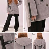 Шикарне кашемірове пальто для дівчаток р 140-160 см