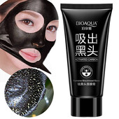 Черная маска-пленка с бамбуковым углем Bioaqua Black Mask 60 г. новая
