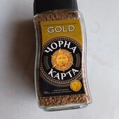 Розчинна кава Чорна карта Gold скло 190 г