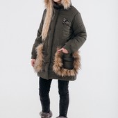 Зима! Теплые удлиненные куртки. 152/158р Последний размер