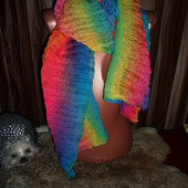 новый трехцветный шарф омбре ,гофре,креп-шифон цвет на выбор