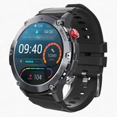 Чоловічий металевий смарт годинник Smart Watch, чорний
