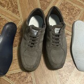 Качественные кожаные туфли спортивного плана 22 см