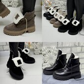 Швидка відправка! Черевики демі/зима Натуральна шкіра, замша