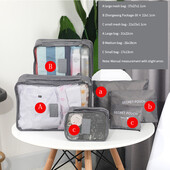 Набір сумок органайзерів для валізи (6 штук)