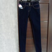 Брендовые новые коттоновые джинсы стрейч р.36(12).