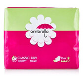 Прокладки гигиенические женские Ombrello Classic Dry 18 шт. в упаковке