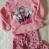 Теплюсенька піжама LOL для дівчинки 3-4 роки. Пижама для девочки 7859