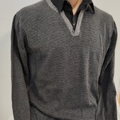 #3186. Пуловер, обманка М