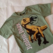 Стильна футболка для хлопчика Динозавр в паетку 3-4 роки 6710