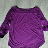 Atmosphere брендовая лёгкая блузка оверсайз цвет фиолетовый размер S