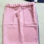 Бомбезна замшева юбка для дівчинки 9-11 років, на весну,літо!Не пропустіть!