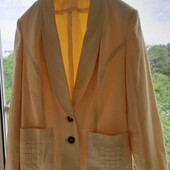 Піджак льон,жовтого кольору, на р.48-50