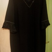 Стильна чорна сукня для панянок, батал. 54-56р.