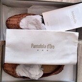 Pantofola d'Oro; luxury hande made, из кожи бизона 8(US) 38(EU)
