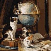 Картина по номерам Любознательные котята Henriette Ronner-Knip кно4475