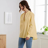 ♕ Розкішна жіноча блуза з попліну від Tchibo (Німеччина), розмір наш 54-56(48 євро)