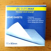 Блок паперу для нотаток Buromax, 90*90mm, 500аркушів