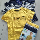 Набір футболок Lupilu Німеччина, 3шт / 110-116см. З біркою!